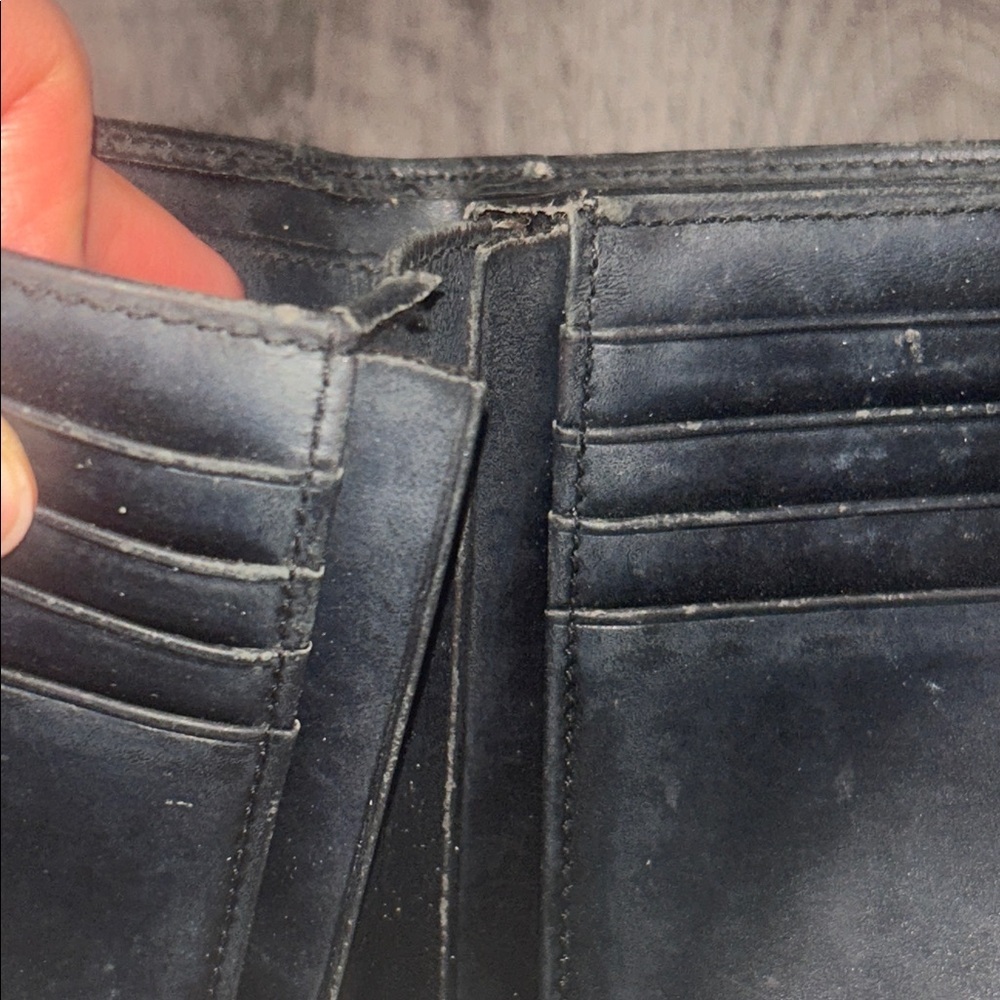 Coach Canvas Wallet in Tan and Black Signature Print - Picture 6 of 7